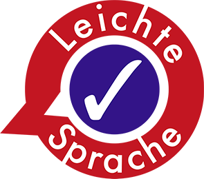 Illustration eines Prüfzeichens vom Netzwerk für Leichte Sprache