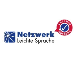 Symbol des Netzwerks für Leichte Sprache mit dem Zertifikat für Verständlichkeit